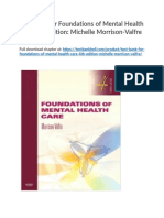 Test Bank For Foundations of Mental Health Care 4th Edition Michelle Morrison Valfre
