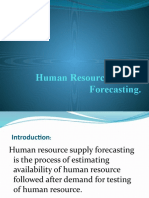 Human Resource Supply Forecasting