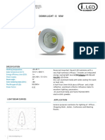 Dwn-O-10w, 50000hr Cob Bridgelux Chip Cob and LPF Driver-6500k