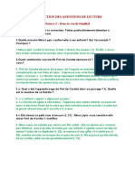 Correction Des Questions de Lecture Séance 2