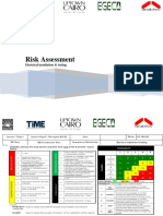 Risk Assessment - Electrical Installation & Testing