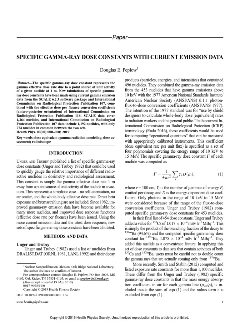 HP 0000000000001136 | PDF | Gamma Ray | Radioactive Decay