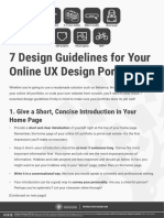 7 Design Guidelines For Your Online Ux Design Portfolio