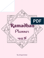 Ramadhan Planner 1443 H