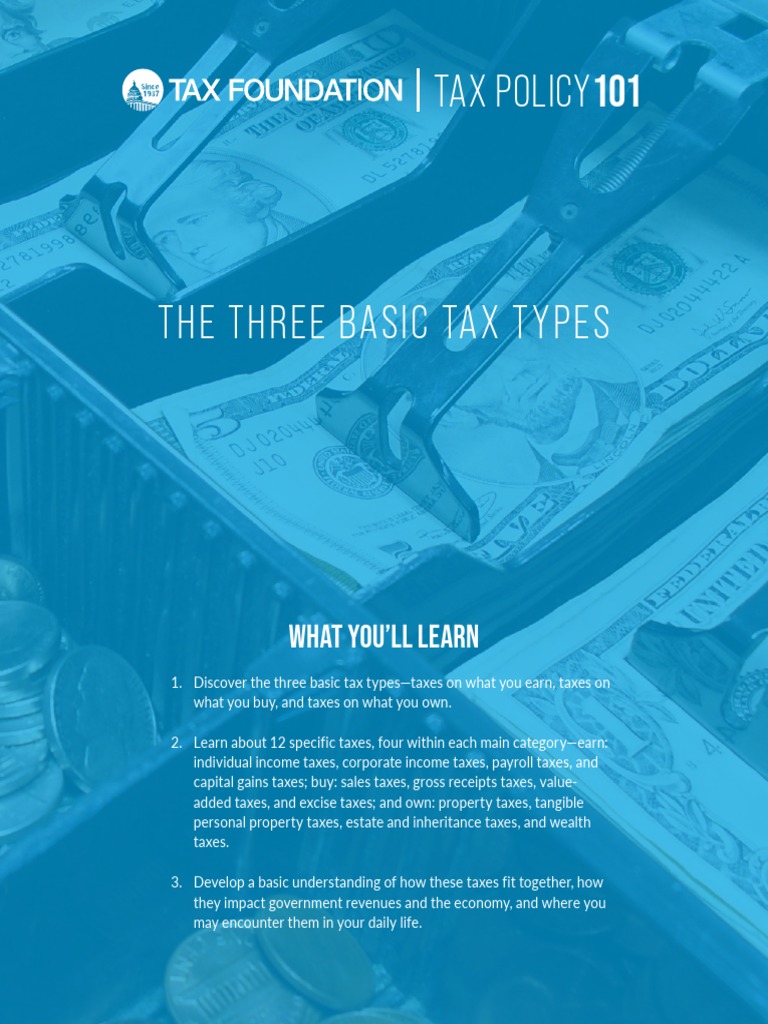 The Three Basic Tax Types in The U.S. PDF Taxes Payroll Tax