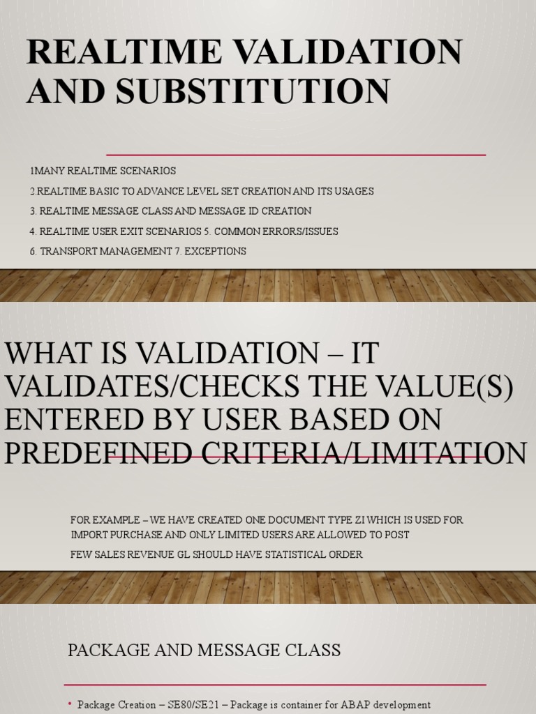 SAP FICO Validation and Substitution Guide | PDF | Software | Computer ...