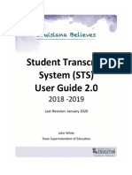 2019 20 STS User Guide 1.0 Official