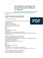 Test Bank For Introduction To Contemporary Geography James M Rubenstein William H Renwick Carl H Dahlman