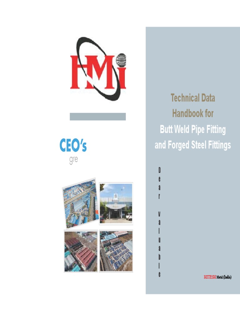 Technical Data Handbook For Butt Weld Pipe Fitting and Steel