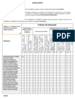 Lista de Cotejo 3º Atltismo