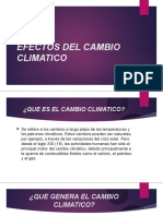 Efectos Del Cambio Climatico