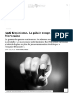 Anti-Féminisme. La Pilule Rouge Séduit Les Marocains - L - Observateur