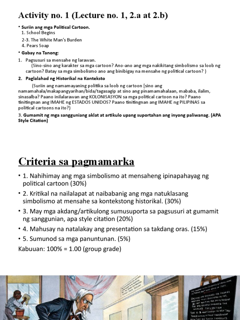 Activity No.1 Mga Political Cartoon Na Susuriin | PDF