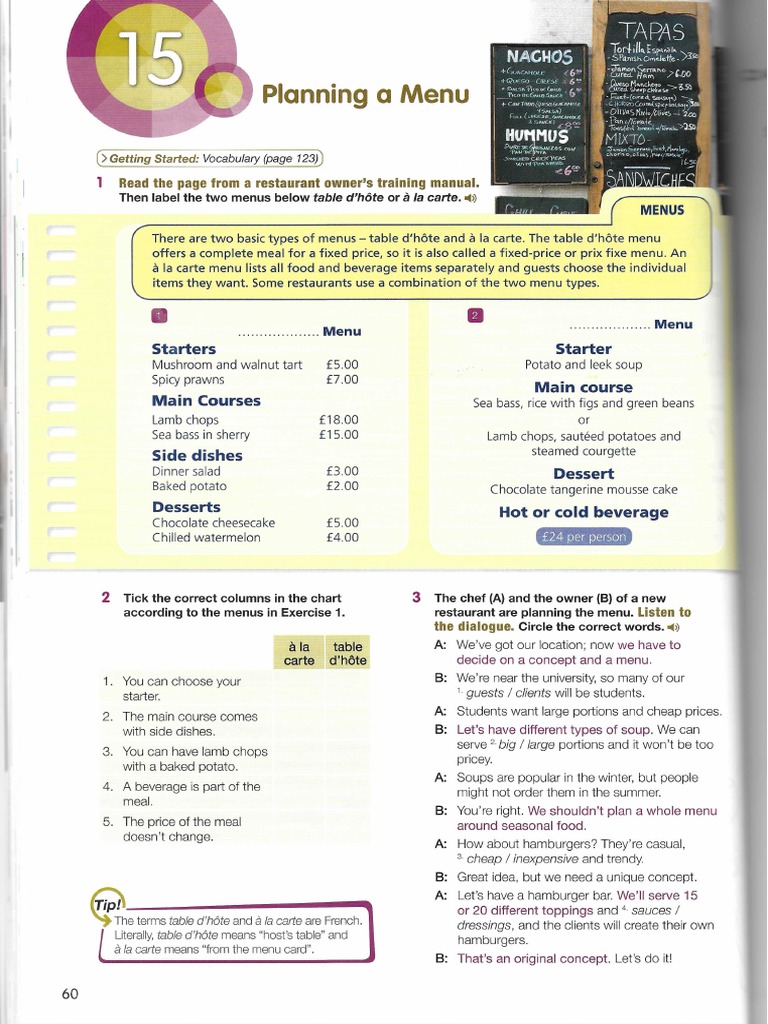 Menu 1 | PDF