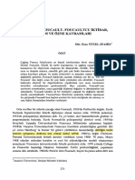 Spahiu, Esen Yücel. (2002). ”Michel Foucault- Foucaultcu İktidar, Söylem ve Özne Kavramları.” Kurgu. 19 (1). 260- 271.