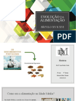 Evolução Da Alimentação Seculo XV e XVI - Historia - 6ºano