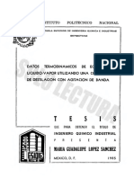 Datos Termodinamicos de Equilibrio I Politecnico Nacional Mexico