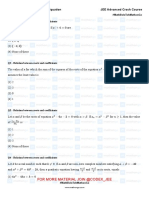 Quadratic Equations Basic Level Questions