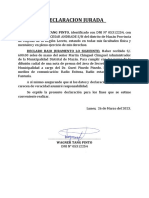 Declaracion Jurada Wagner