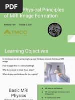 TMCC MRI Image Formation