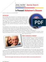 Natural Ways To Prevent: Alzheimer's Disease