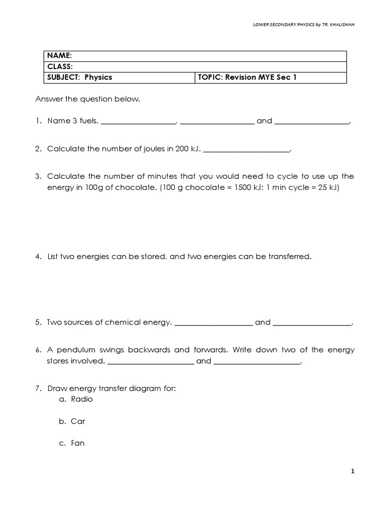 Physics Revision PDF Electrostatic Discharge Voltage
