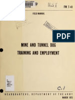 Mine and Tunnel Dog Training and Employment