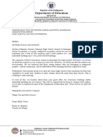 Cristina - Letter Request Address To Bautista