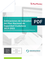 Estimaciones de Indicadores Del PNSC 2019-2023