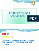1 - Theme I - La Formalisation Des Relations Contractuelles Clients Sns