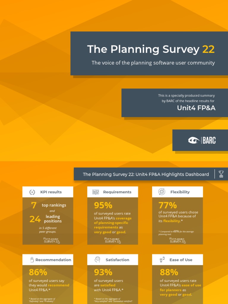 Unit4 fpa barc planning survey 2022 pdf data management software