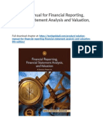 Solution Manual For Financial Reporting Financial Statement Analysis and Valuation 8th Edition