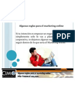 Algunas Reglas para El Marketing Online