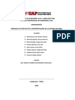 PRIMER TRABAJO MONOGRÁFICO-Gerencia de Proyectos e Interpretación de La Norma Iso 9001-CALIDAD EN LA CONSTRUCCIÓN-SEDE HUÁNUCO