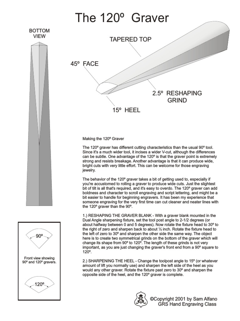 120º Graver Sharpening Guide | PDF | Engraving | Crafts