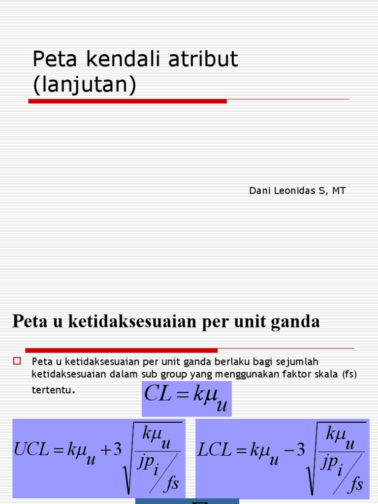 Peta Kendali Atribut (Lanjutan) | PDF | Teknologi & Rekayasa