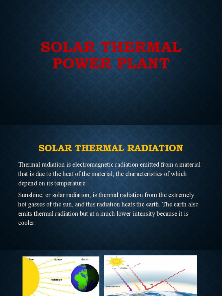 SOLAR THERMAL POWER PLANT Revanth | PDF | Solar Energy | Power Station