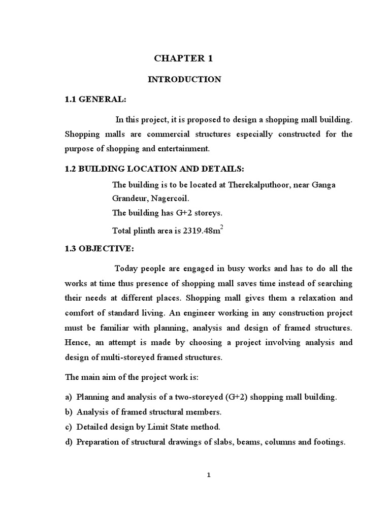 Shopping Mall Project Report PDF Free PDF Download Free PDF Stairs