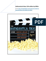 Test Bank For Mathematical Ideas 12th Edition by Miller