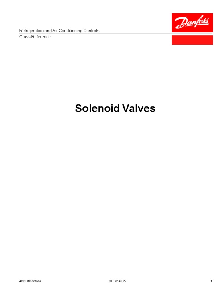 CROSS REFERENCE DE VALVULAS SOLENOIDES_Danfoss_Alco_SporlanParker