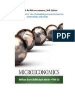 Test Bank For Microeconomics 10th Edition