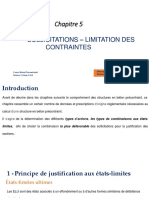 Chapitre 5 _Sollicitaions - Limitation des contraintes