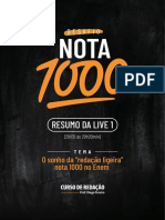 Live 1 - Desafio Nota 1000