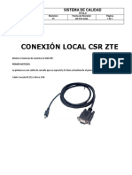 Conexion Local CSR Zte