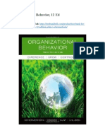 Test Bank For Organizational Behavior 12 Edition John R Schermerhorn