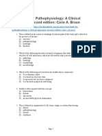 Test Bank For Pathophysiology A Clinical Approach Second Edition Carie A Braun
