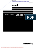 Komatsu Wheel Loader Wa320 7 JPN Shop Manual