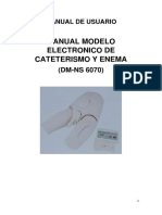 Manual Modelo Electronico de Cateterismo y Enema (DM-NS6070) (Traducido)