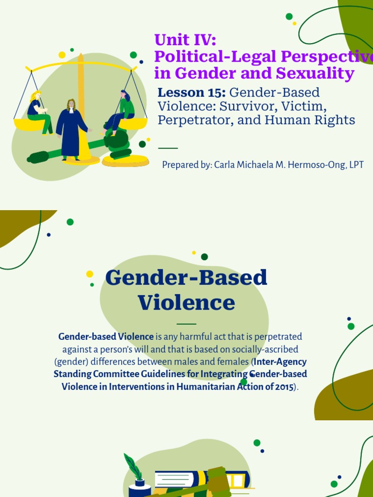 GE4 Unit IV PoliticalLegal Perspective in Gender and Sexuality(01)