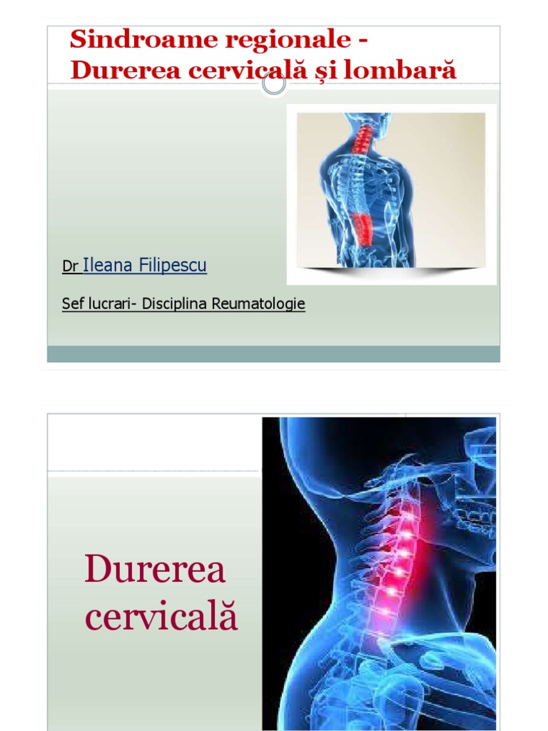 Curs 7 Afect Coloana Cervicala Si Lombara | PDF